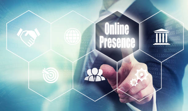 istock A businessman selecting a Online Presence Concept button 897412932