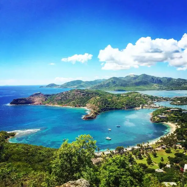 Scene from Antigua, a Caribbean  island