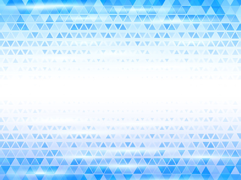 Abstract background with blue triangles. Gradient mosaic texture.