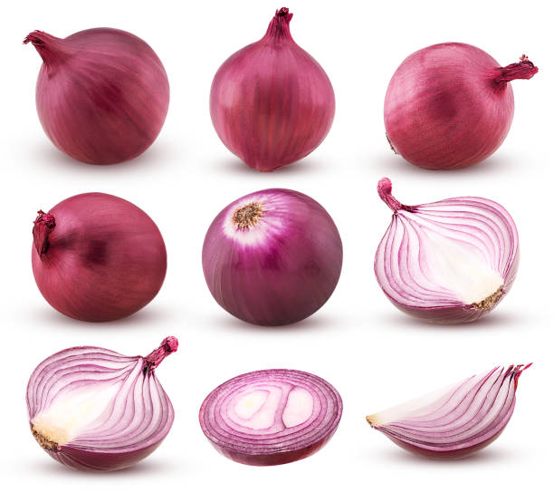 istock Collection  red onion with slices and cut in half 897420340