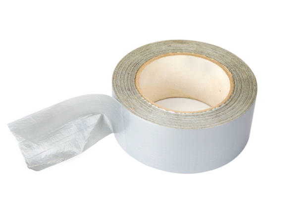 istock Roll of duck or duct tape on the white background 897434888