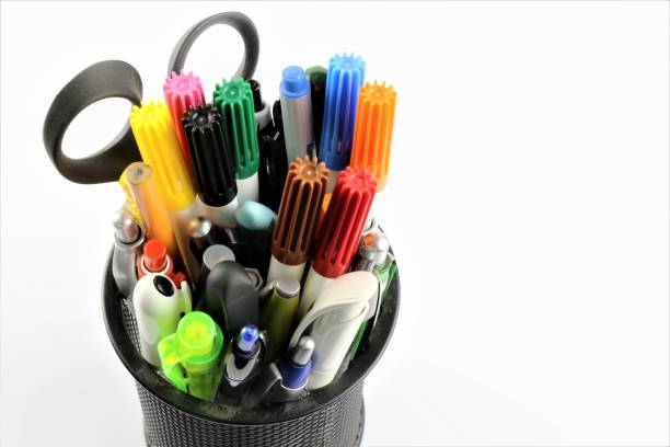 istock An Image of a pencil holder - pens basket 897435228
