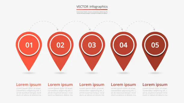 Vector illustration of Vector infographic template