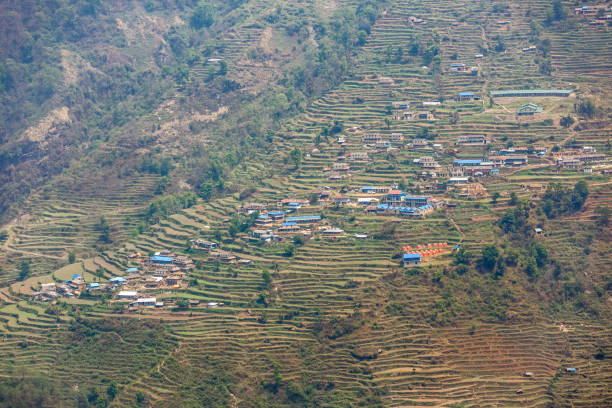 istock Nepalese village in the mountainside 897446934