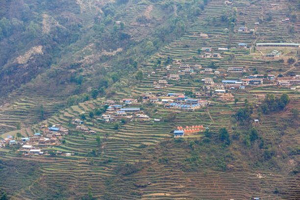 istock Nepalese village in the mountainside 897452410