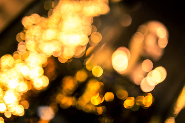 istock Defocused Christmas Lights in shop exposition 897458920