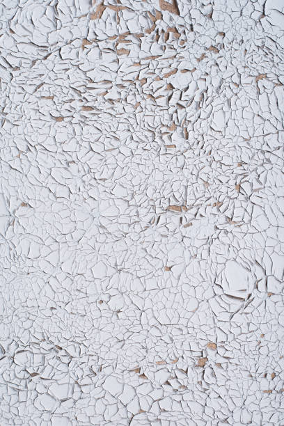 istock Old weathered painted wooden board texture 897475126