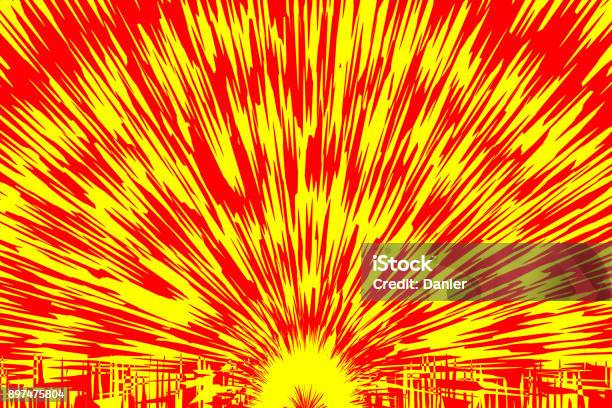 Explotion Background Simle Explosion Vector Background Stock Illustration - Download Image Now ...