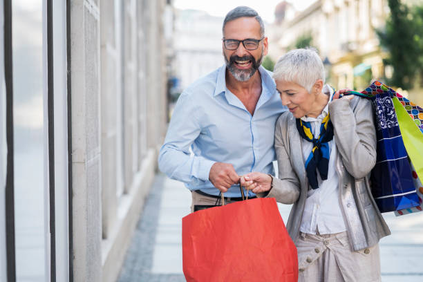 istock Enjoying in shopping together 897484676