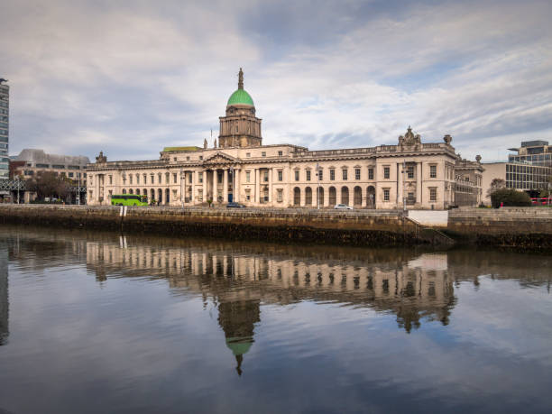 istock Liffey River with Dublin Custom House during a autumn day. This image is GPS tagged, Dublin, Ireland. 897503478