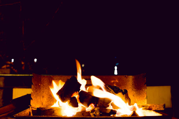 istock Burning Charcoals In Outdoor Barbecue 897503888