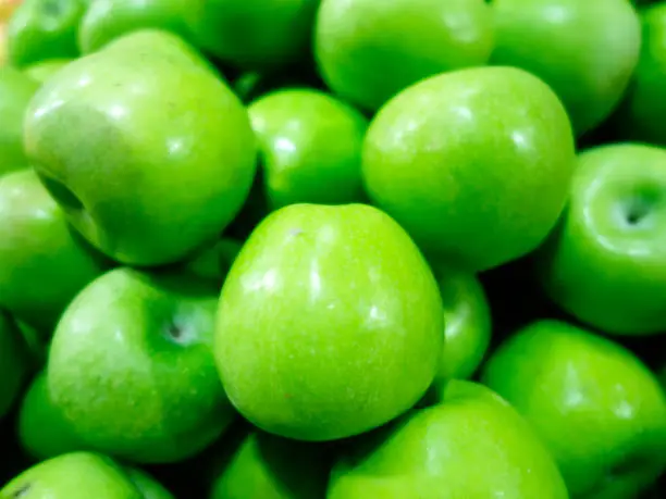 bright, green, apples,organic.