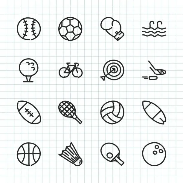 Vector illustration of Sport Icon - Hand Drawn Series