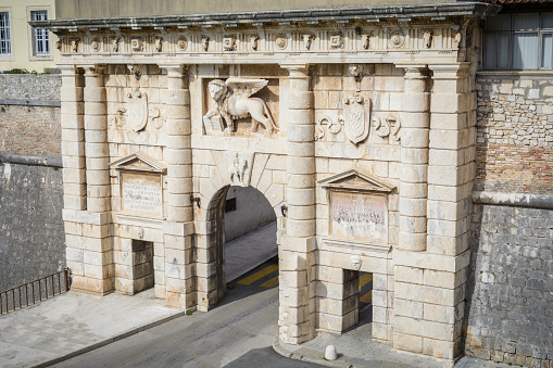 the Land Gate to the old town of Zadar