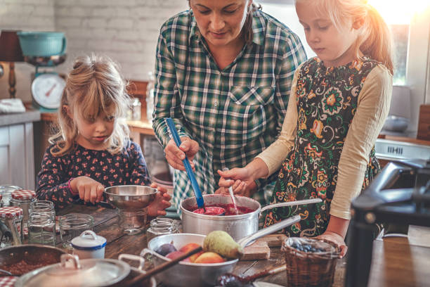 istock Preparing Homemade Berry Jam and Canning in Jars 897535886