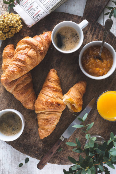 istock Delicious croissants for breakfast 897541540