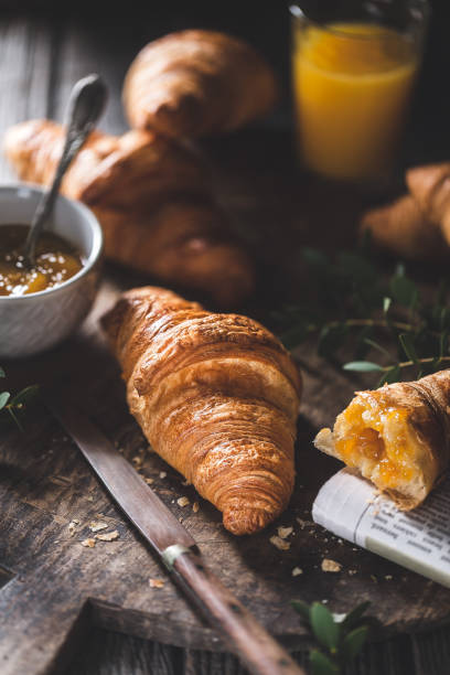 istock Delicious croissants for breakfast 897542378