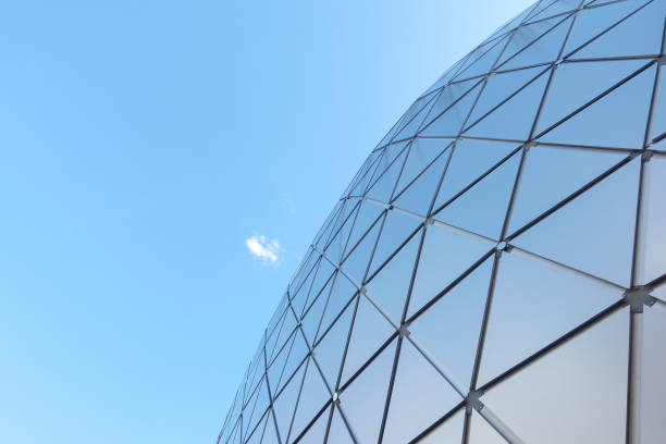 Roof dome Roof dome islated from bright blue sky geodesic dome stock pictures, royalty-free photos & images