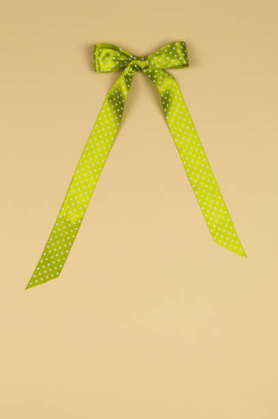 istock Green bow for gift card for Christmas 897561336