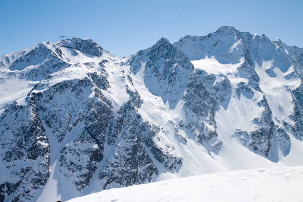 istock Winter snow covered mountain peaks Austrian alps 897564588