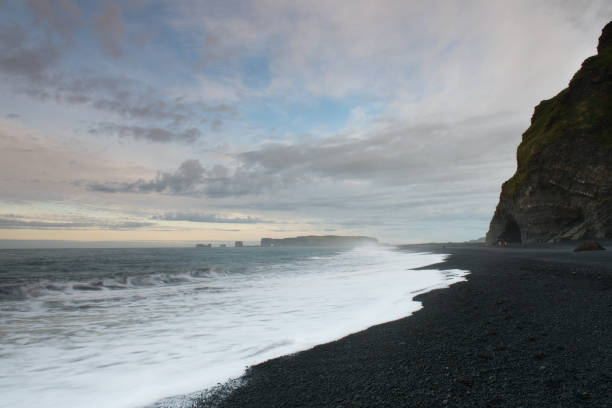 istock Black sands beach of Vik in Iceland 897584534