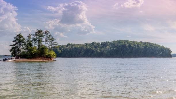 Panoramic picture of Lake Lanier