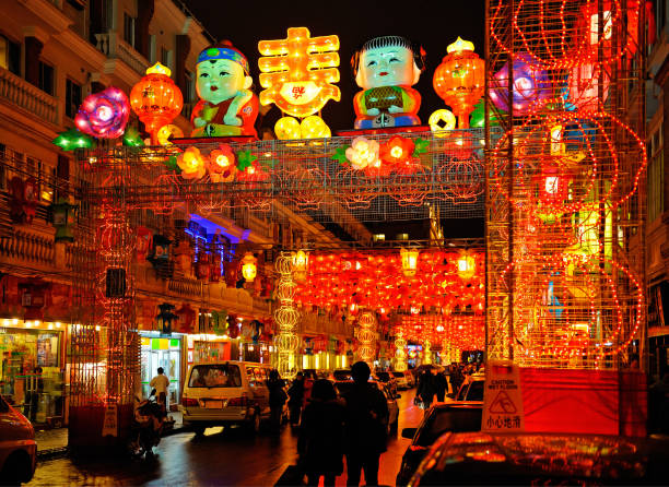 istock Beautiful colorful lanterns for celebrating Chinese New Year 897634294