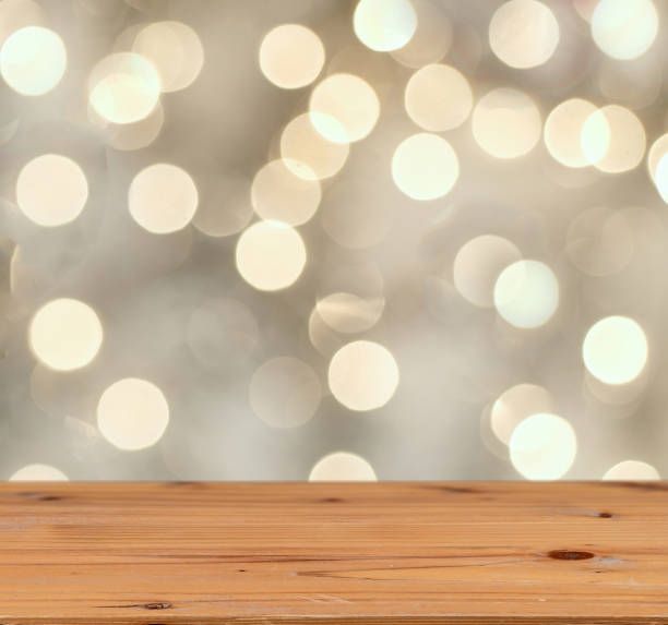 istock Perspective wooden table and bokeh background 897638874