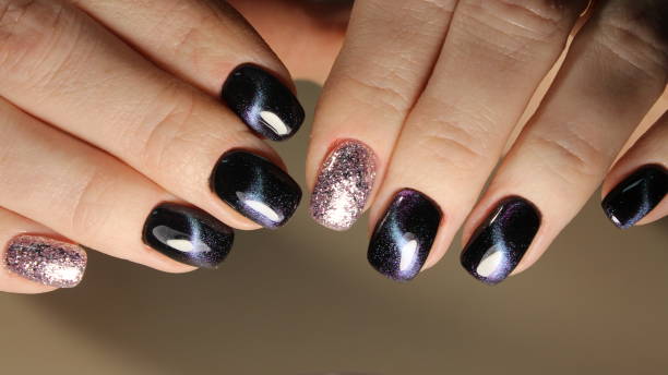 istock Bright, colorful design of manicure 897641640