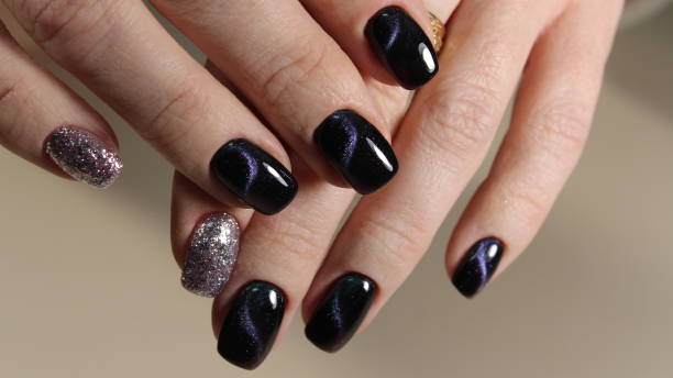 istock Bright, colorful design of manicure 897642202