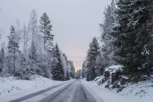 istock Winter road landscape sweden scandinavia 897646906