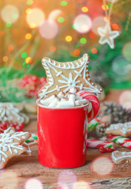 istock Cacao with marshmallows and Christmas cookies 897647228