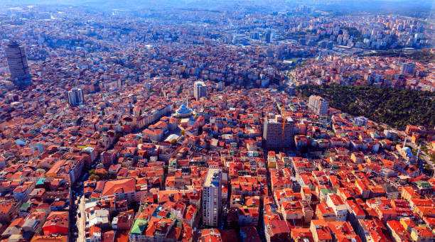 istock Cityscape, view from the height Istambul (roofs) 897650246