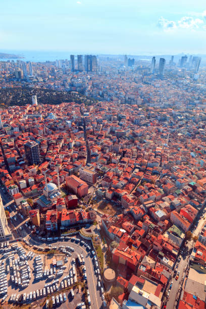 istock Cityscape, view from the height Istambul 897650280