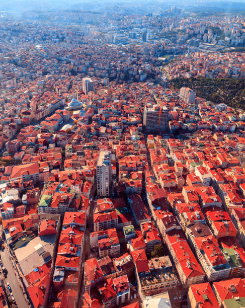 istock Cityscape, view from the height Istambul (roofs) 897650338
