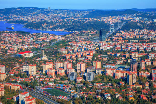 istock Cityscape, view from the height Istambul (sky;sea) 897651022