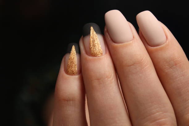 istock Bright, colorful design of manicure 897655518