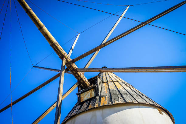 Spanish windmill stock photo