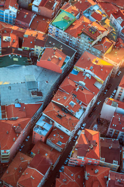 istock Cityscape, view from the height Istambul (roofs) 897655942