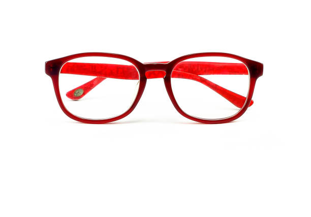 istock Glasses red isolated on white background 897656722