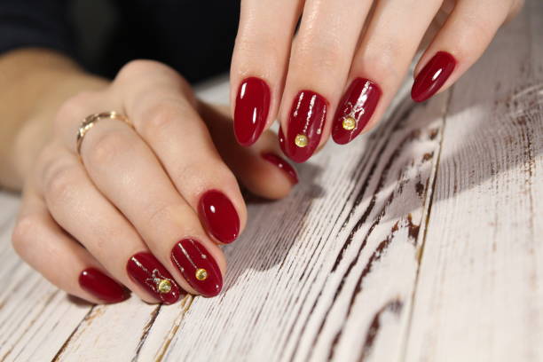 istock Manicured nails Nail Polish art design. 897664978