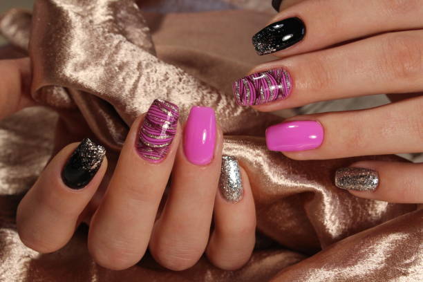 istock Nail art manicure. Beauty hands. 897665160