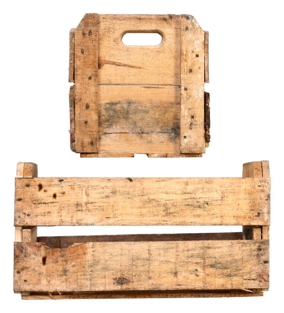 istock Empty Wooden Crate. Different variations of Fruit Tray made of Wood. 897667722