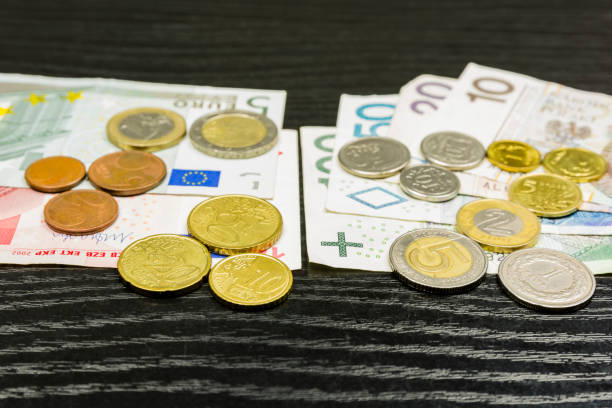 istock Polish currency and the euro zone. 897667778