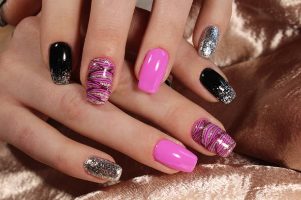 istock Nail art manicure. Beauty hands. 897671274