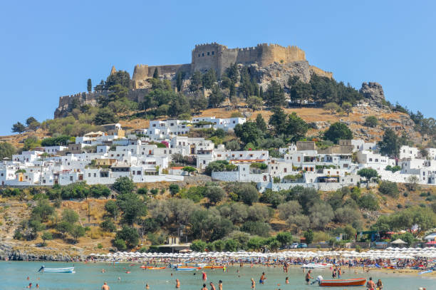 istock Lindos Beach in Rhodes, Greece 897697698