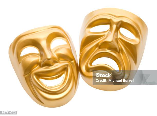 Theater Mask Stock Photo - Download Image Now - Theater Mask, Stage Theater, Mask - Disguise