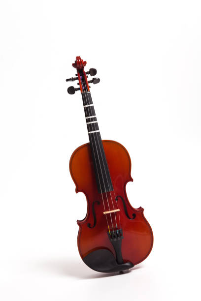 istock Stand of violin isolated on white 897717114