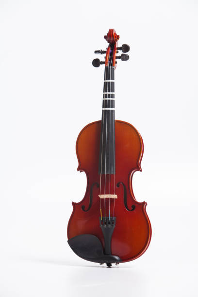 istock Stand of violin isolated on white 897717164