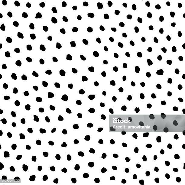 Irregular Dots Pattern Stock Illustration - Download Image Now - Spotted, Polka Dot, Pattern